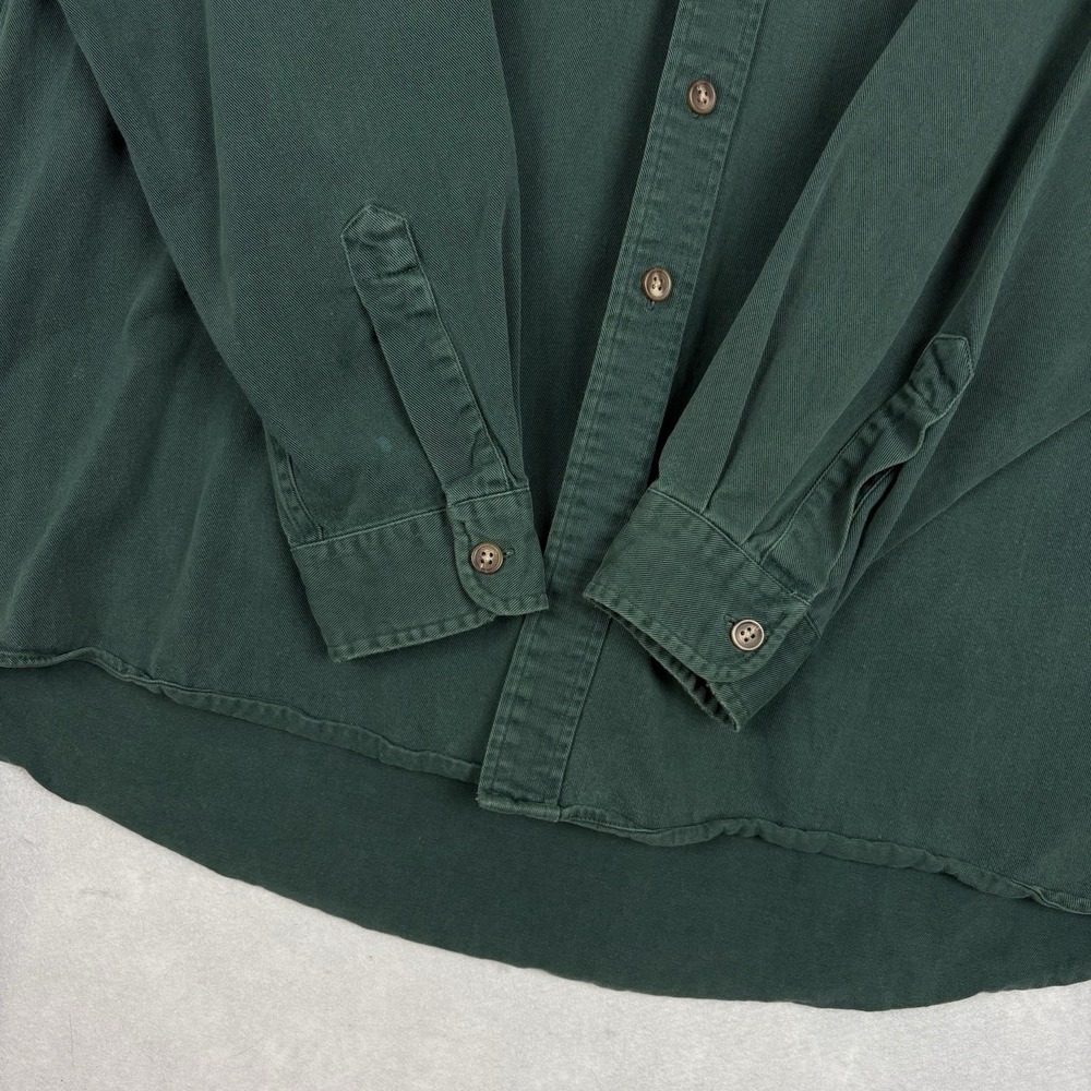 Vintage Abercrombie & Fitch The Big Shirt Men’s XL Green Long Sleeve Outdoors - Picture 8 of 8